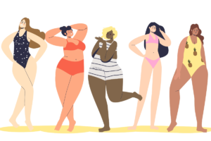 Des femmes posant en maillot de bain, fières de leur corps